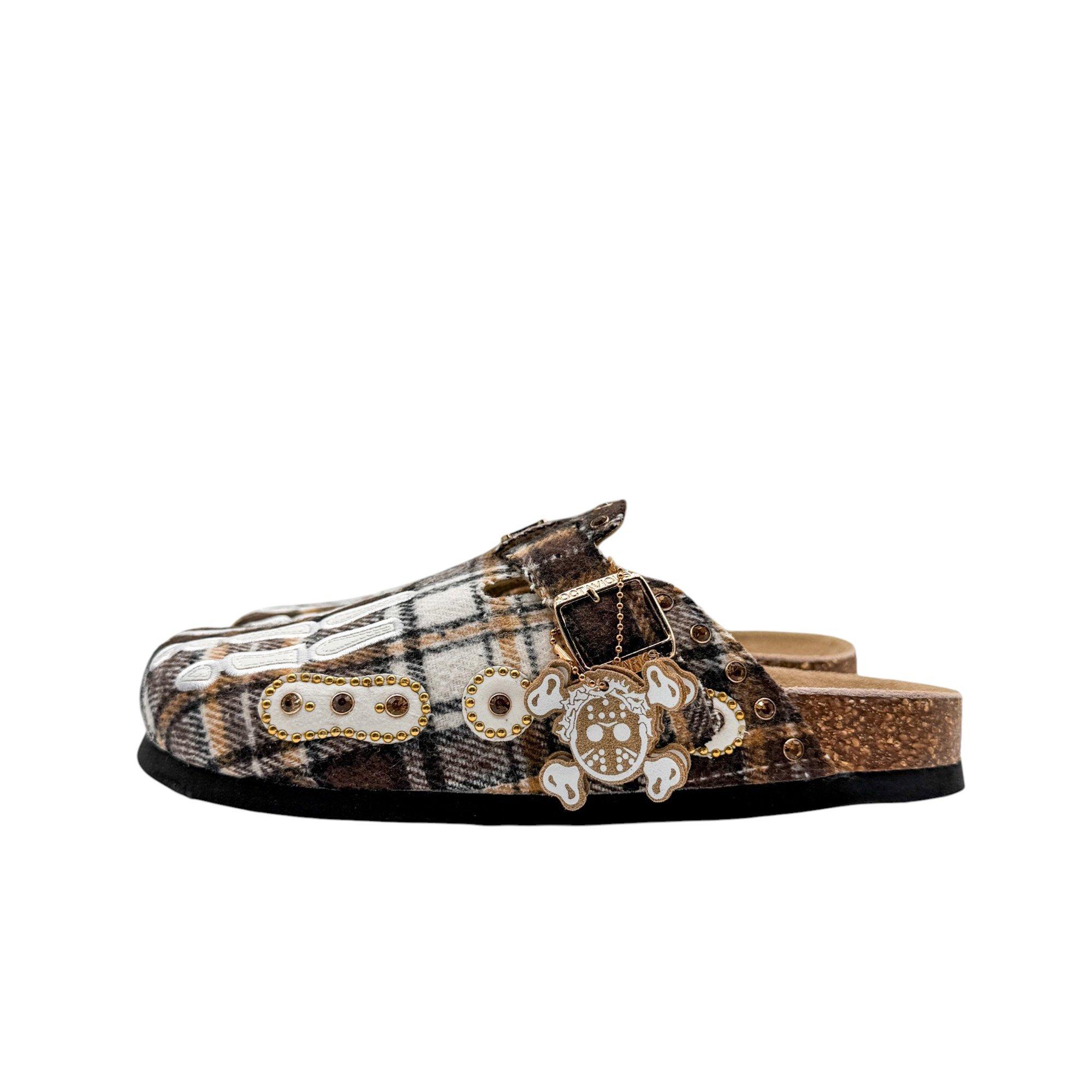 Octavious Marks "Brown Plaid" Unisex Clog - BROWN